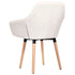 Swen Studio -  Dining Chairs 6 pcs Cream Fabric (UK/IE/FI/NO only) (3x331493)
